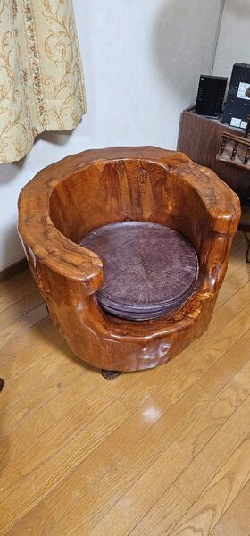 貴重品 屋久杉 王様椅子 木製 椅子
