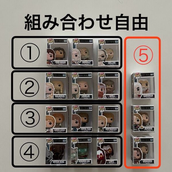 【ロード・オブ・ザ・リング】Bitty POP! 4体セット