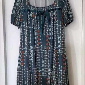 Queen Billion クイーンビリオン 半袖 ワンピース チュニック バルーン型 サイズ38