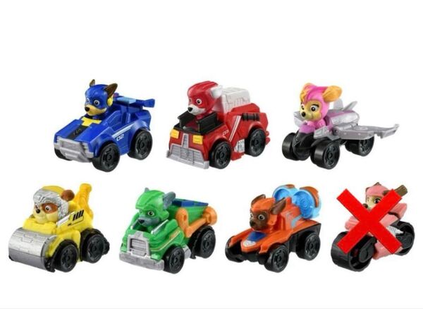 新品】パウパトロール ザ・マイティ・ムービー・マイティレーサーズ 6体