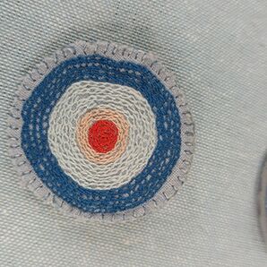 ターゲットマーク 刺繍ブローチ