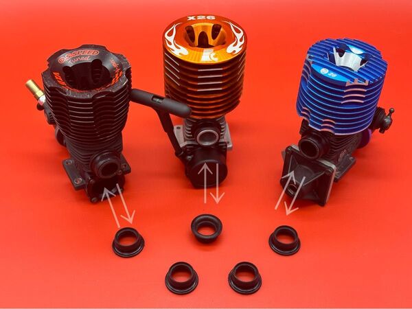 ラジコン エンジン用 マフラーガスケット5pcs
