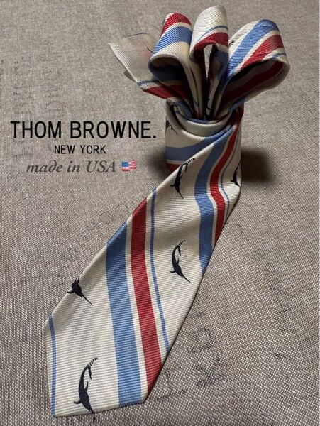 THOM BROWNE/トムブラウン/ナロータイ/レジメンタル/イルカモチーフ
