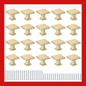 キャビネットノブ 1.2インチ(30mm)正方形ドレッサーノブ キッチンカップボードドア、ベッドルームドレッサードロワー用 DIY