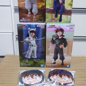劇場版忍たま乱太郎 土井半助 天鬼 フィギュア4個+フェイスポーチ3種セット 未開封 ぬーどるストッパー