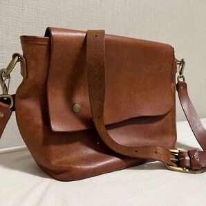 【限定値下げ】レザーバッグ ブラウン 本革 日本製 RYU メンズ レディース ショルダーバック メッセンジャーバッグ