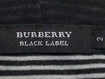 即決★BURBERRY BLACK LABEL★メンズM 廃版 ジップアップパーカー ボーダー柄 バーバリーブラックレーベル 2 黒 三陽商会正規 ナイト刺繍_画像10