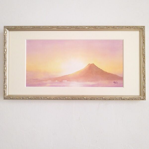 癒しの水彩画 mt.fuji