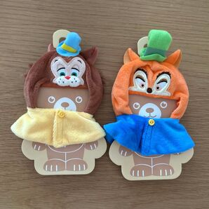 2点セット ユニベアシティ ぬいぐるみキーチェーン専用コスチューム ポンチョ ギデオン