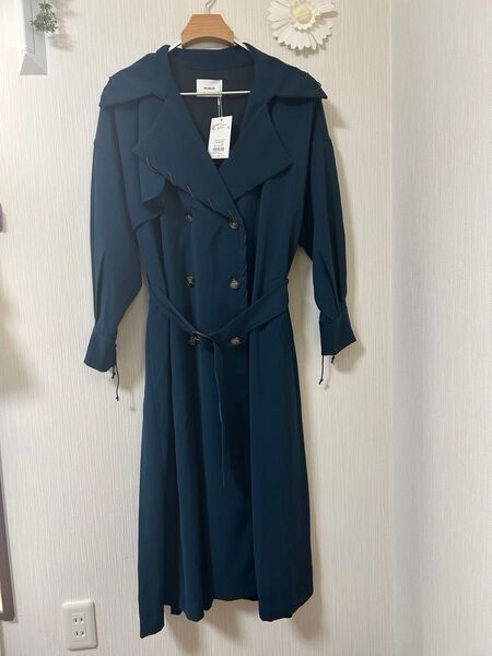 4400円→3900円にお値下げ 新品 MURUA レースアップトレンチコート