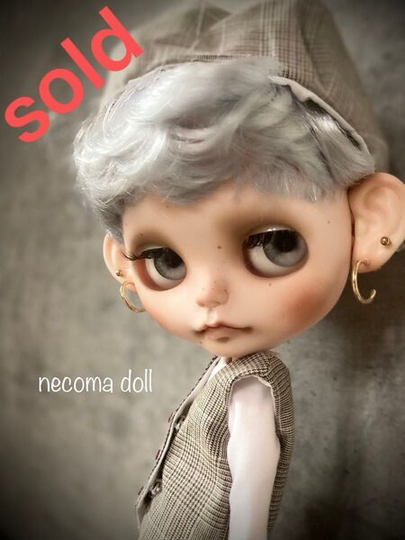 【necoma doll】毛先ヘアカラーの白肌男子くん◆アウトフィットフルセット!