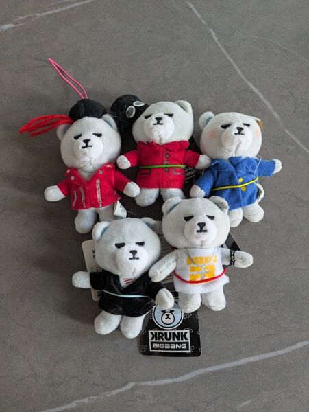 BIGBANG KRUNK マスコット ファンベビ ぬいぐるみ 5人