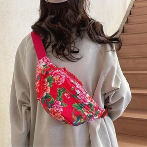 ショートバック ポシェット 派手柄 新品