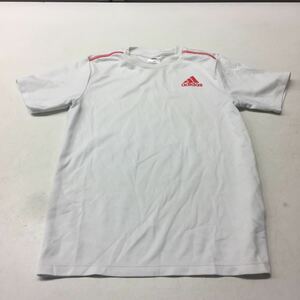 送料無料★adidas アディダス★半袖Tシャツ★トップス★ジュニア 子供用 女の子 160★白 ピンク ホワイト #20220saf