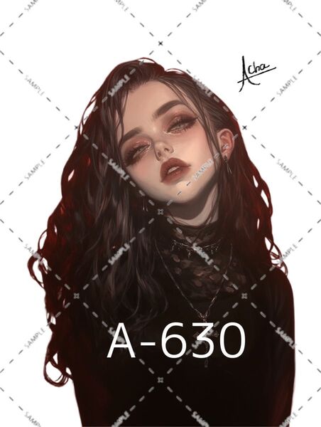 A-630〜A647 女の子 装飾 骸骨 ステッカー sticker 素材 コラージュ collage シール achashop