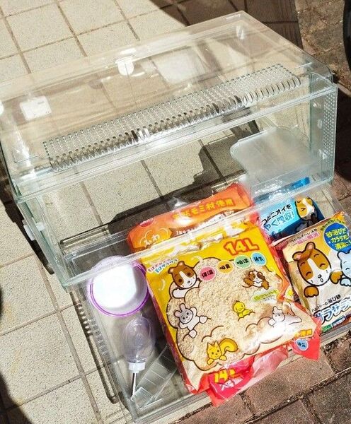 GEX グラスハーモニー 600N (58×39.2×40cm) ハムスター ケージブランド:GEX