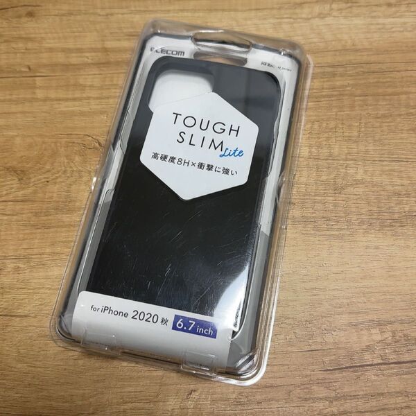 新品未使用 ELECOM iPhone12 Pro MaxTPUケース ブラック衝撃吸収PM-A20CTSLBK