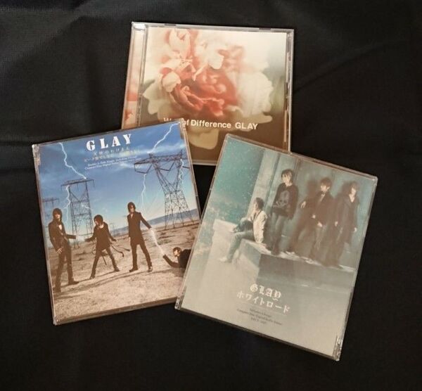 GLAY CD 3枚セット way of difference ホワイトロード 天使のわけまえ