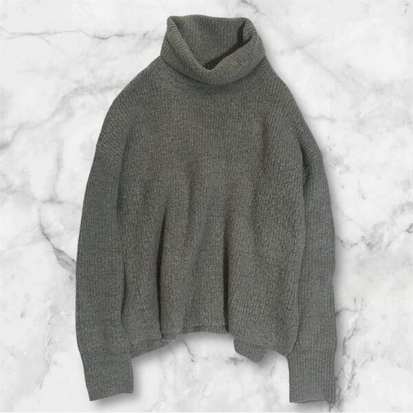 URBAN RESEARCH アーバンリサーチ タートルネック グレー ニット セーター 長袖 トップス ウール