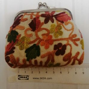 カシミール刺繍 がま口 小銭入れ
