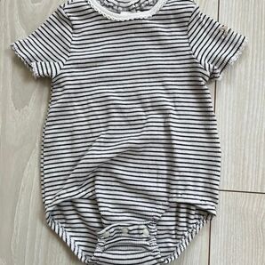 cottoli コトリ ストライプロンパース