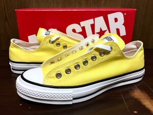 19年製 CONVERSE ALLSTAR J OX LO コンバース オールスター キャンバス生地 MADE.IN.JAPAN 日本製 YELLOW イエロー 黄 27.5cm