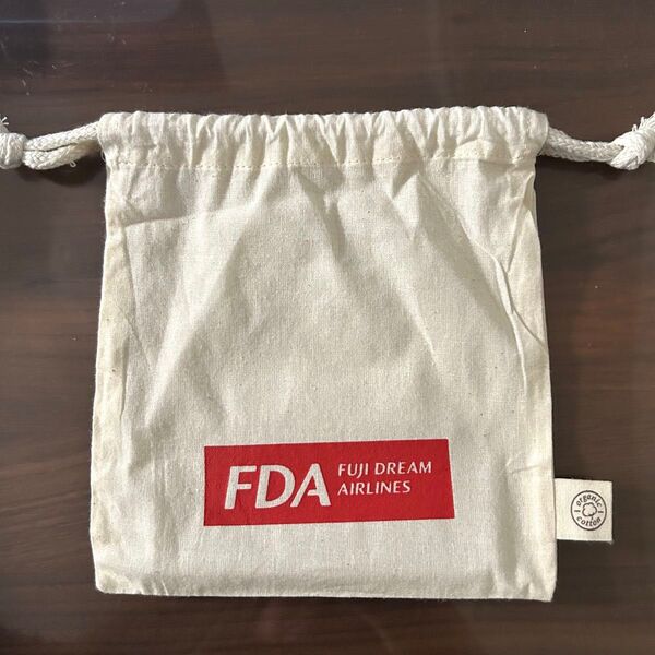 FDA ロゴ入り巾着 フジドリームエアラインズ 飛行機