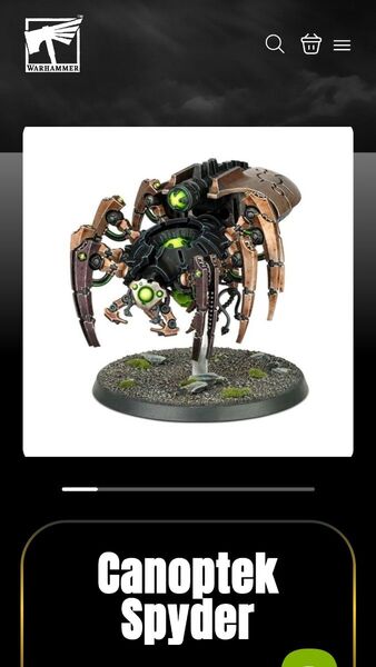 【新品・未開封】カノプテック・スパイダー ウォーハンマー ネクロン アシェット23号 Warhammer Imperium