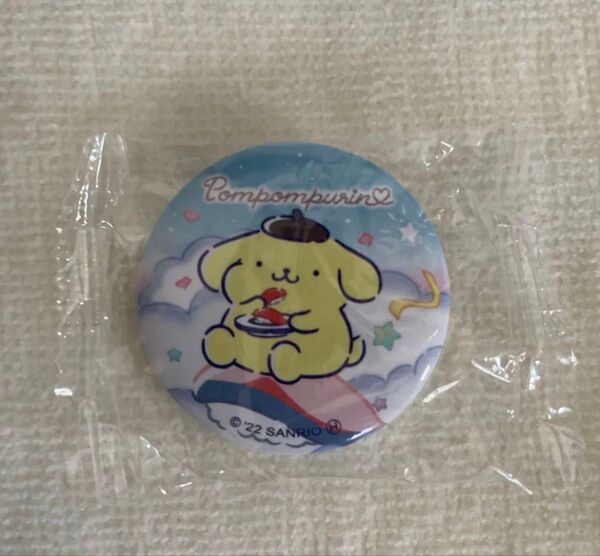 ポムポムプリン 缶バッジ くら寿司