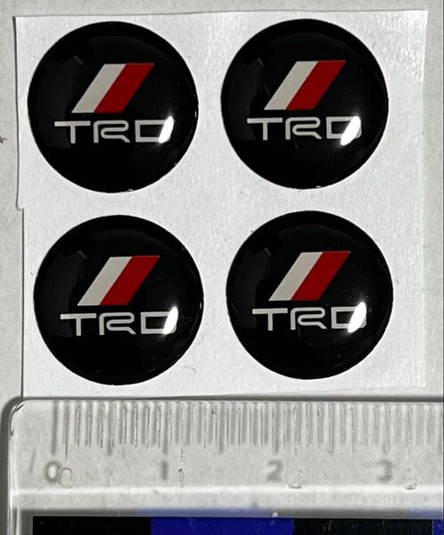 TRD 丸ミニステッカー エポキシ樹脂コーティング 4枚セット