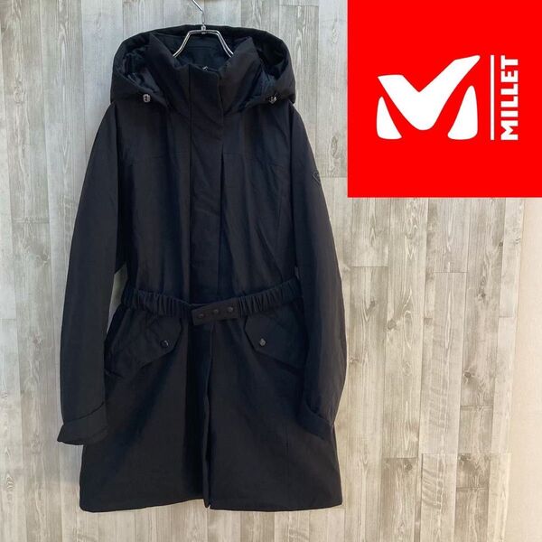 【海外限定】ミレー ゴルフ ロングダウン ブラック レディース90/L 150~160㎝ ダウンコート