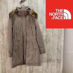 【海外限定】ノースフェイス ロングダウン ベージュ ハイベント レディース85/M