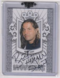 WWE Bret HitMan Hart AUTO 2009 Sport Kings ON CARD AUTOGRAPH ブレット “ ヒットマン ” ハート 直書き 直筆 サイン オート プロレス