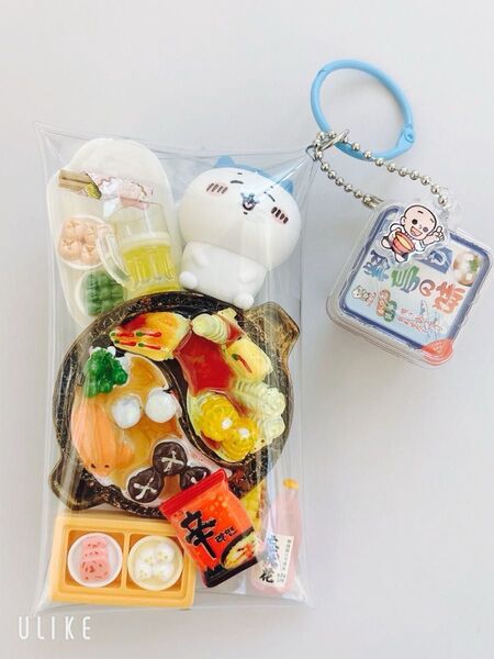 ガチャ詰めポーチ風☆ちいかわ190☆キャンディバックキーホルダー