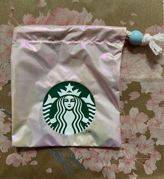 スタバ SAKURA 2025 ミニカップギフト スターバックス 巾着のみ