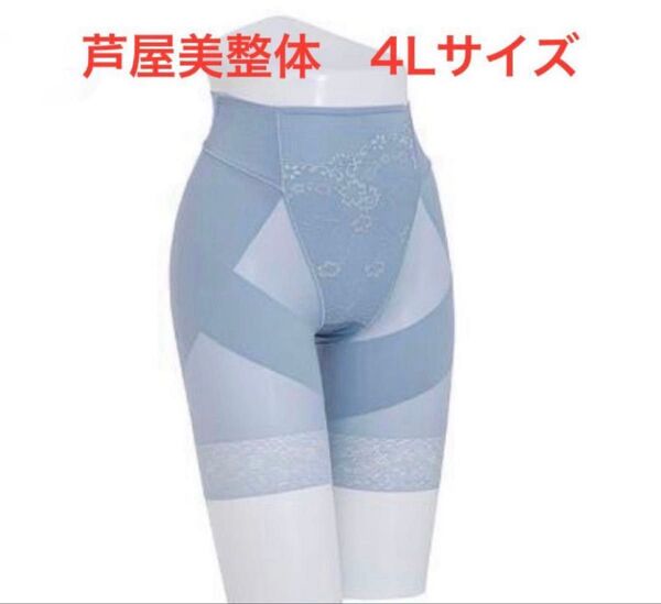 4Lサイズ 芦屋美整体 シームレス骨盤スリムショーツ シアーブルー