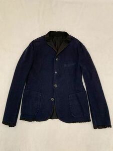 kolor special order BOGLIOLI size50 Italy made cotton jacket navy dark blue color BOGLIOLI 