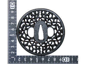 鍔　唐草網目図 T-006-1IR4