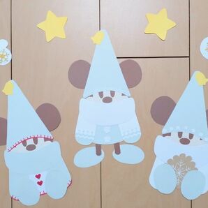 壁面飾り 12月 クリスマス リルリンリン ラミネート可