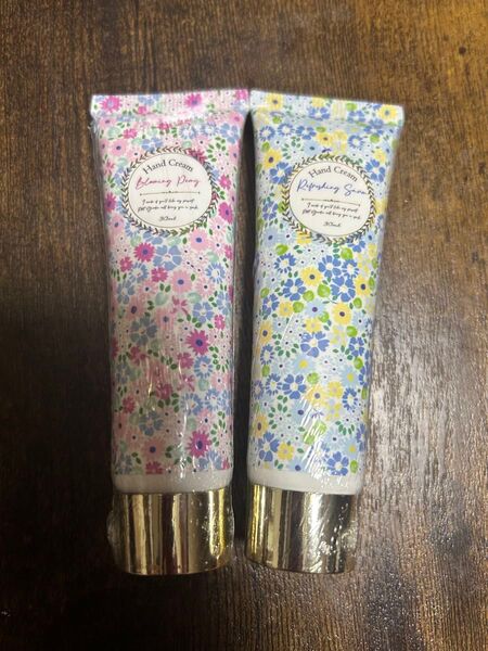 ハンドクリーム 2つセット売り 花 フラワー 2本セット