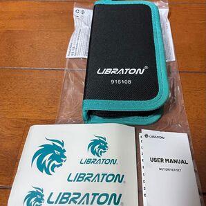 LIBRATON 20個の磁気ナットドライバセット、インパクトドリルビット、1/4インチメートルSAE、六角ヘッド、Cr-v鋼
