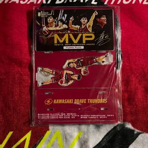 川崎ブレイブサンダース 2021-22シーズンMVP 藤井祐眞 #0 アクリルスタンド 未使用 裏面直筆サイン入り 激レア