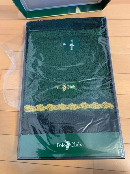 Polo Club バスマット 緑×黄 ラルフローレン