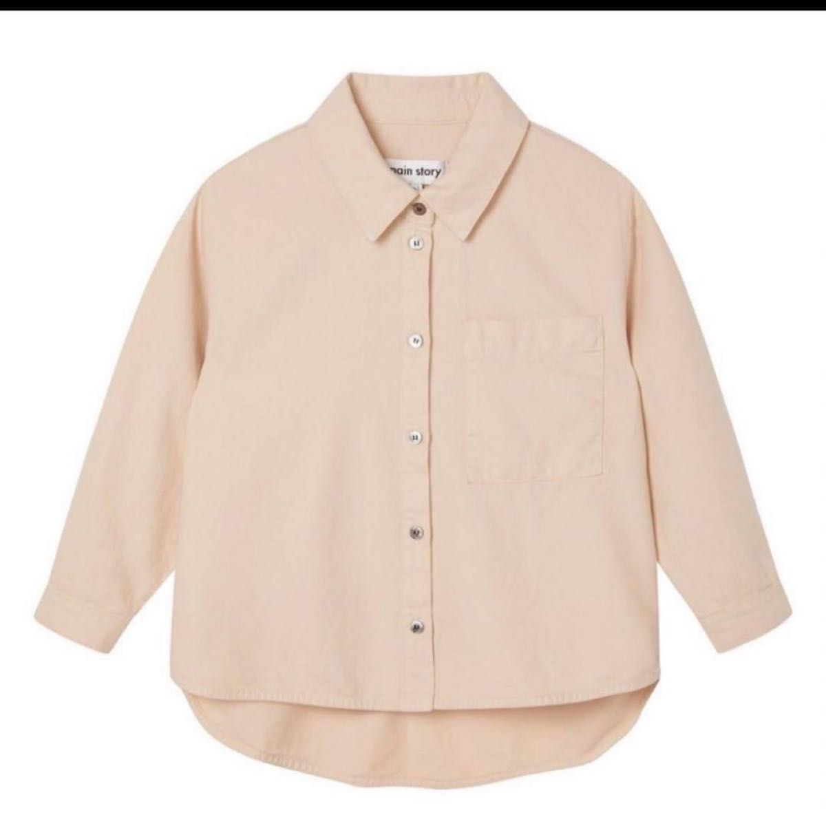 main story shirts シャツ　長袖シャツ　ピンク