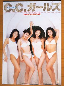 1995 year C.C. girls B2 calendar unused storage goods 