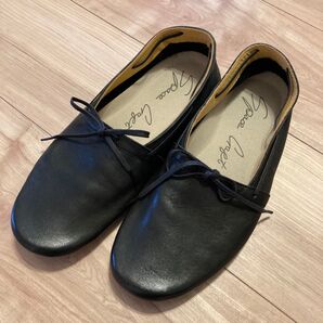 space craft レザーシューズ 黒 ブラック Mサイズ