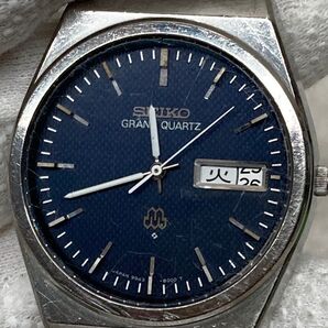 SEIKO セイコー メンズ腕時計 稼働品 グランドクオーツ 貴重紺色文字盤GRAND QUARTZ 9943-800A