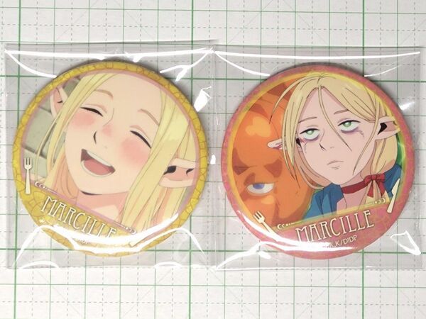 マルシル 百面相缶バッジ 2種 ダンジョン飯