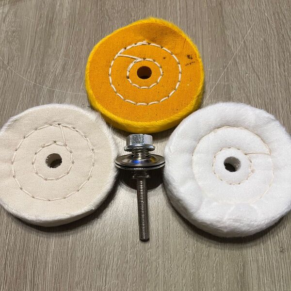 残り1点★バフホイール コットン布 電動ドリル用 DIY 研磨 磨く 工具 エア工具 ミニルーター 修理 ガーデン アクセサリー