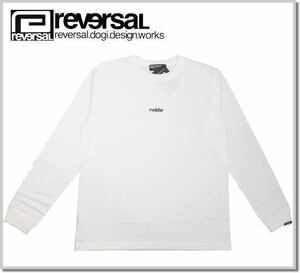 リバーサル reversal SMALL LOGO LONG SLEEVE rv20ss102-WHITE-XL ロンT 長袖Tシャツ カットソー